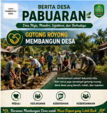 Gotong Royong Membangun Desa